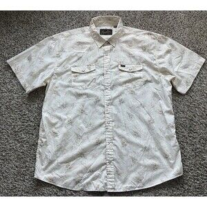Howler Bros Shirt Mens XXL H Bar B Pearl Snap Short Sleeve Floral